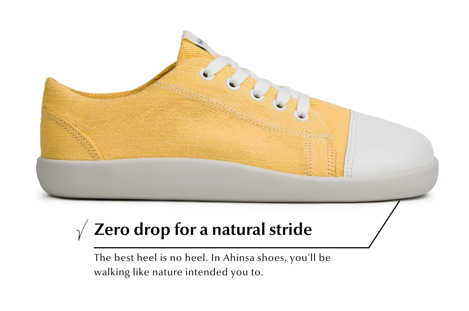 Кроссовки Ahinsa Street Hemp Barefoot — горчичный, фото 6