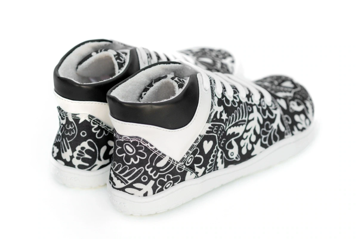Босоногие ботинки Sambas the bambas Original Luna — чёрно-белые, фото 12