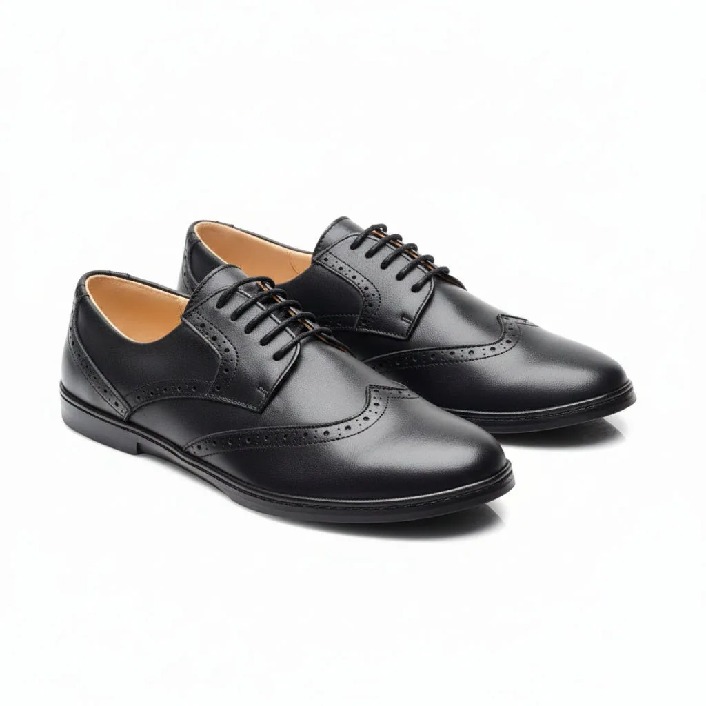Мужские туфли ZAQQ BRIQ Brogue Black (чёрный цвет) — фото 1 из 13