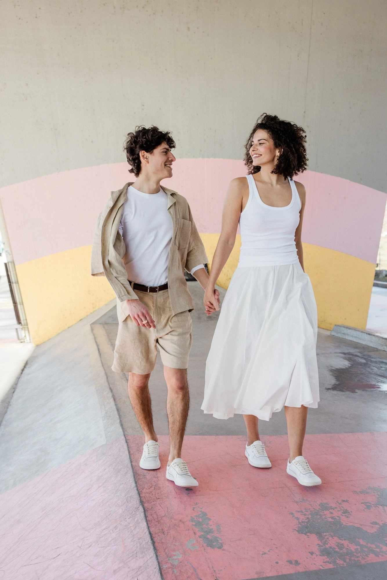 Босоногие кроссовки Shapen FLOWIN — белый и розовый, фото 10