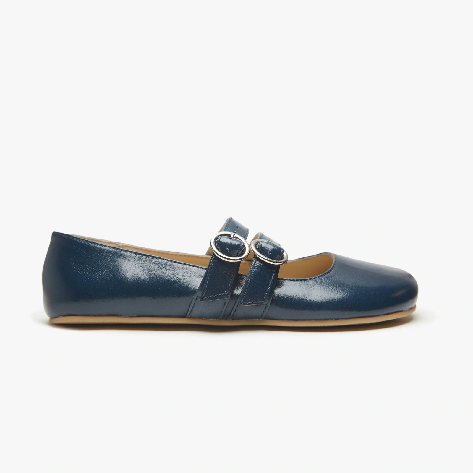 Босоногие туфли Origo Double Strap Mary Jane — лаковый сине-зелёный, фото 6