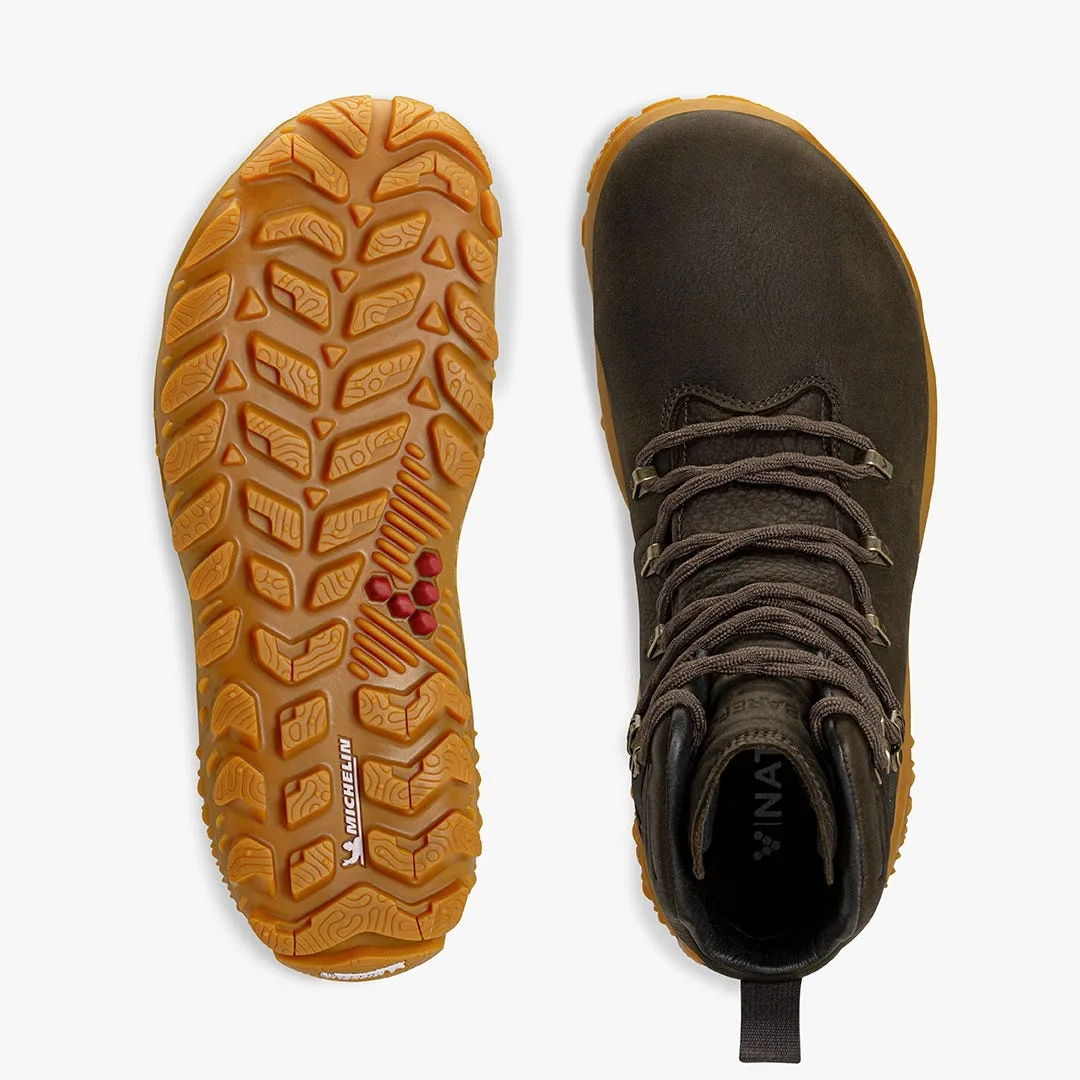 Ботинки Vivobarefoot Tracker Forest Esc — женская модель, лесной зелёный с коричневым, фото 2