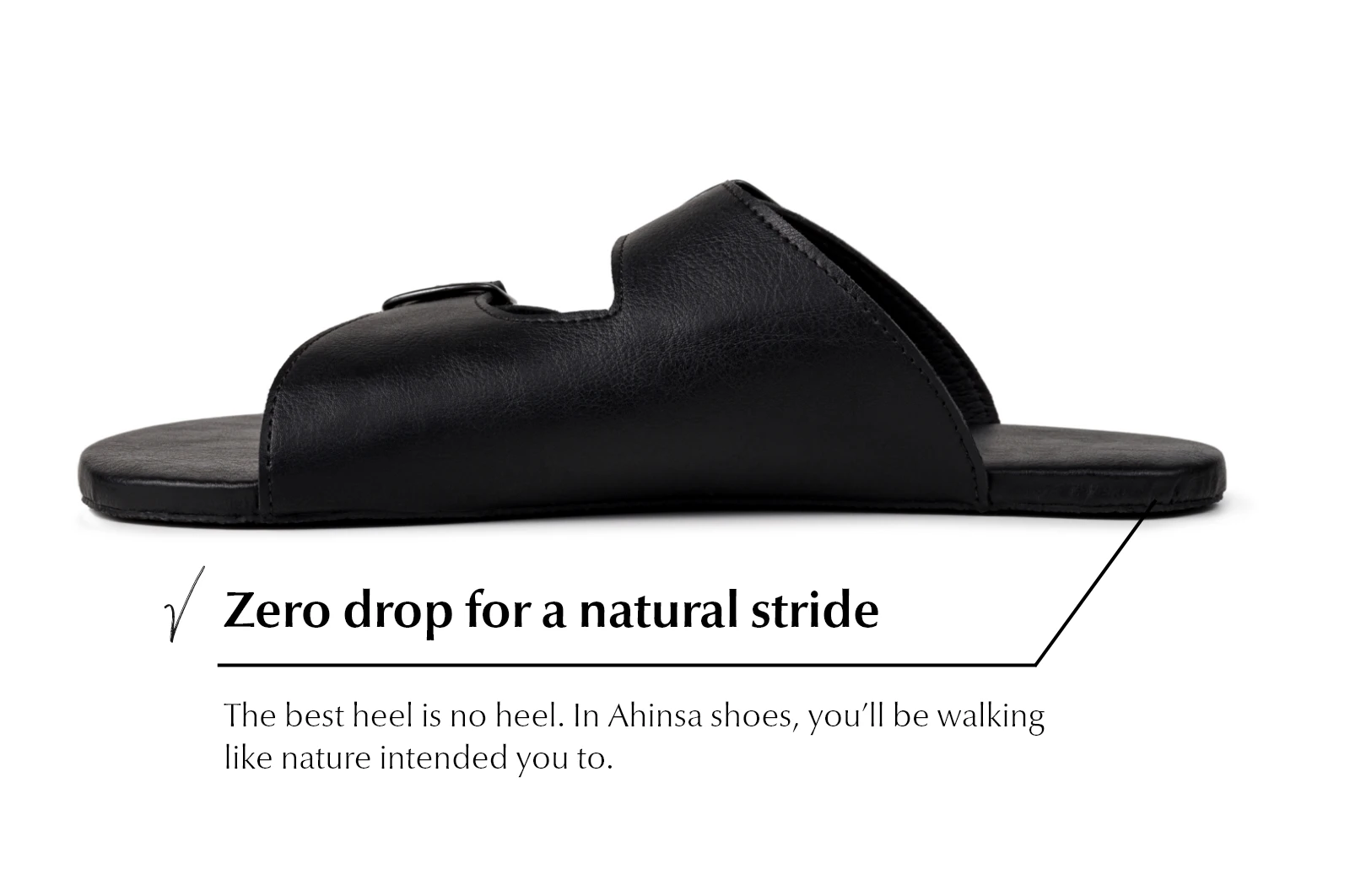 Шлёпанцы Ahinsa Barefoot — чёрный, фото 4