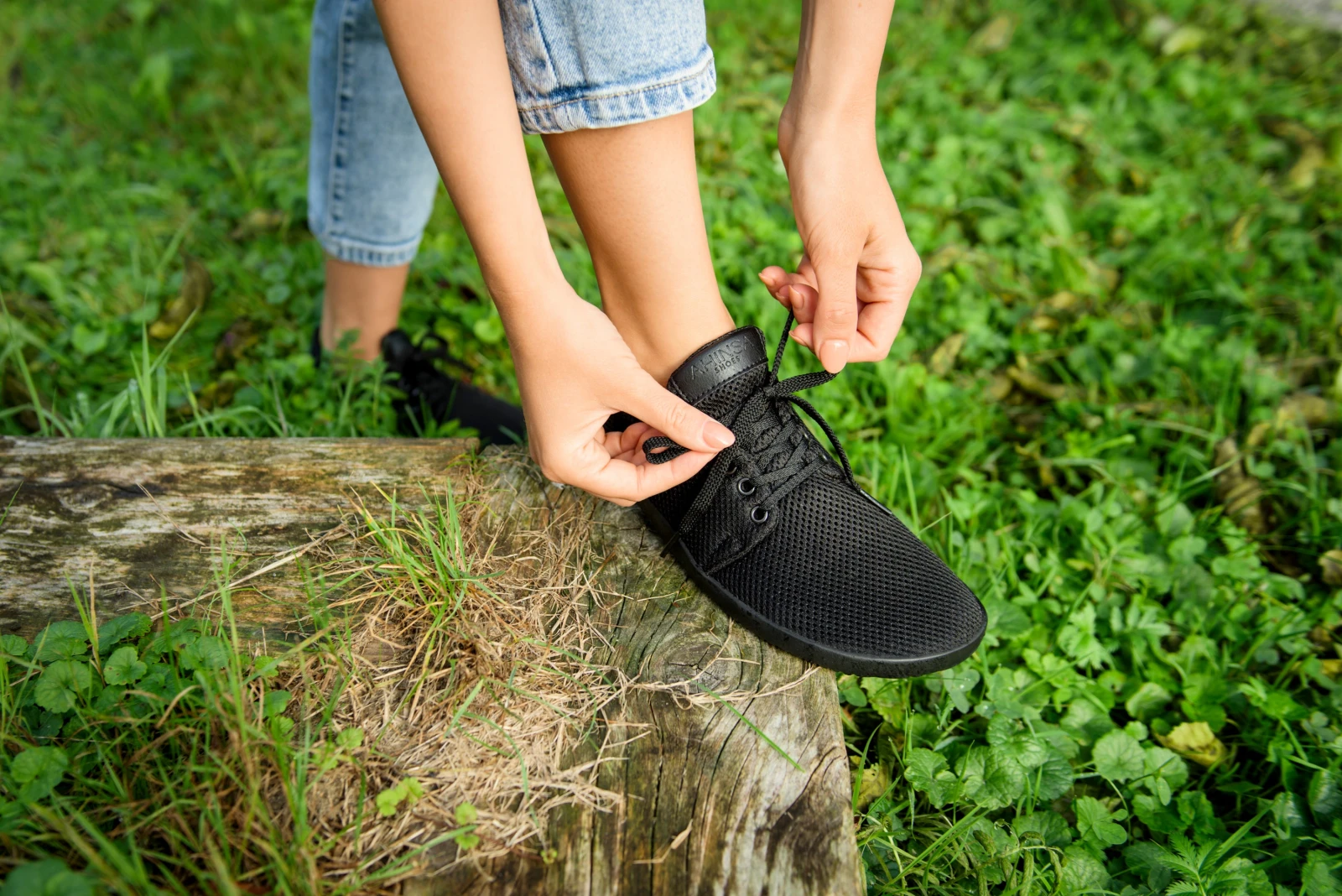 Кроссовки Ahinsa AirNet Barefoot — чёрный, фото 4