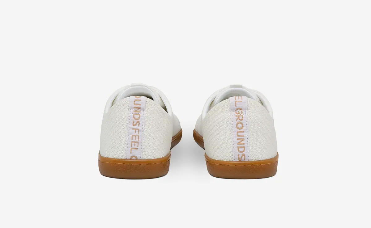 Босоногие кроссовки Feelgrounds Original Knit — молочно-белый, фото 5